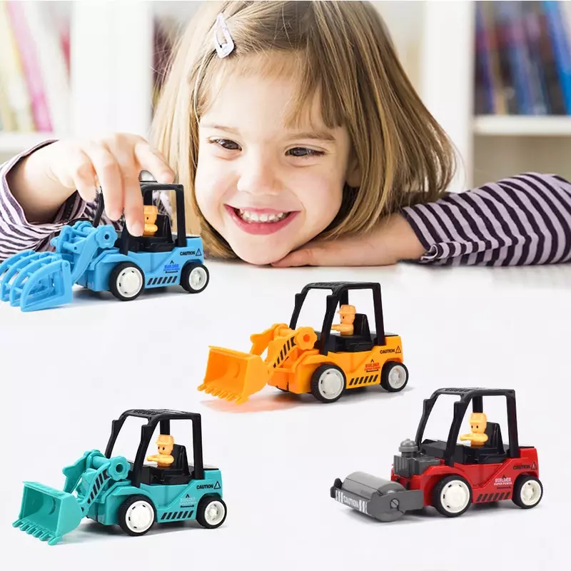 Camion pelleteuse modèle de voiture d'ingénierie, véhicules de Construction en plastique moulé sous pression, jouets pour enfants garçons, cadeau de noël