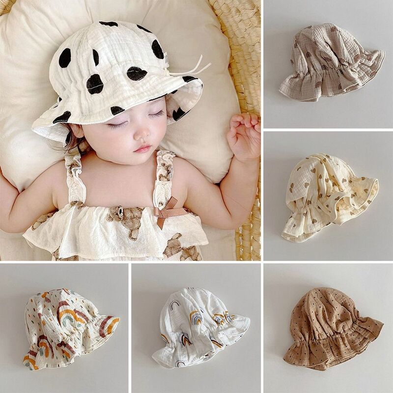 Newborn Baby Hat Cute Cotton Kids Boy Girl Cap Princess Infant Toddler Bonnet Autumn Sun Hats Children Soft Caps