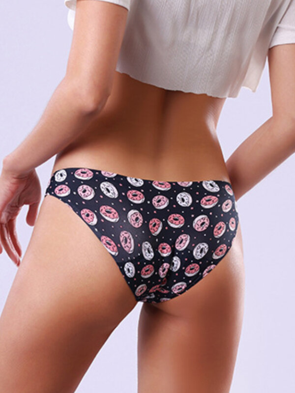 Young Girls Printed Physiological Panties Traceless Washable Menstrual Pants Physiological Panties Sexy Panties Women Underwear