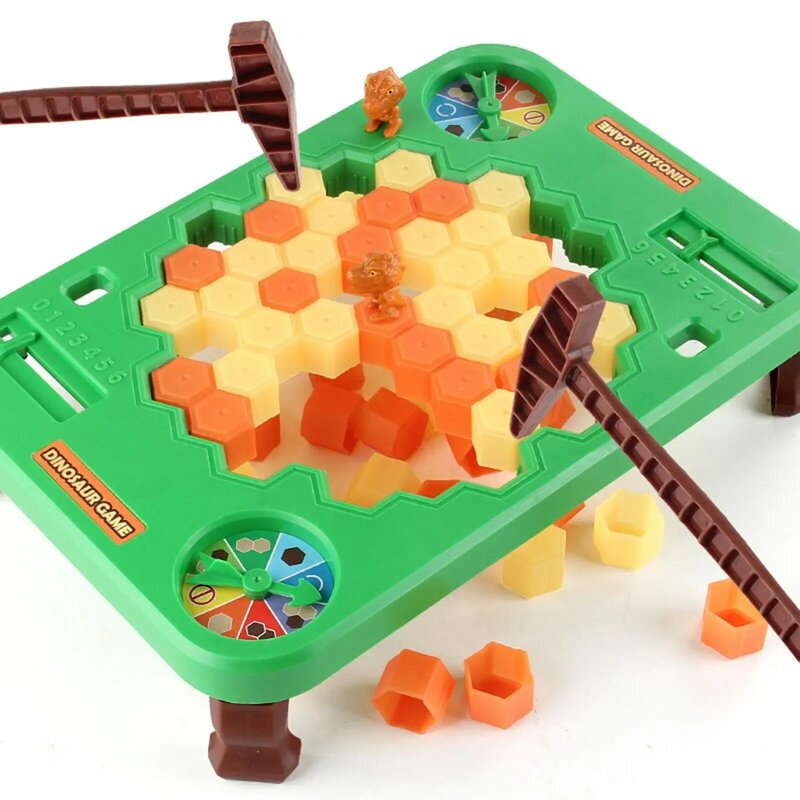 Игрушка-Динозавр для детей и родителей, интеллектуальная игра для разбивания блоков льда для детей 4-8 лет, для мальчиков и девочек