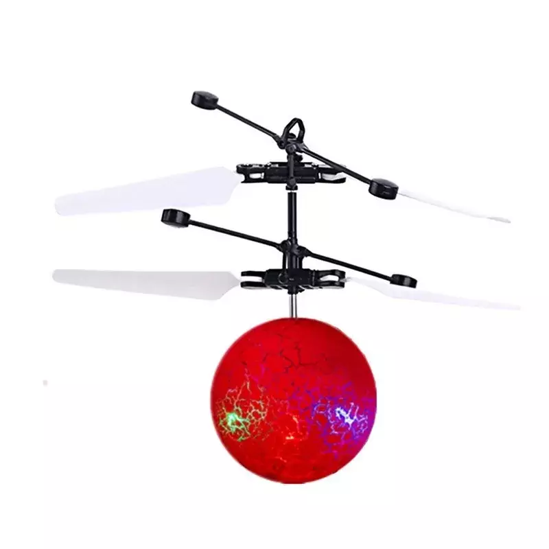 Drone a induzione a infrarossi Flying Flash LED Lighting Ball elicottero bambino giocattolo per bambini rilevamento dei gesti non c' è bisogno di usare il telecomando U