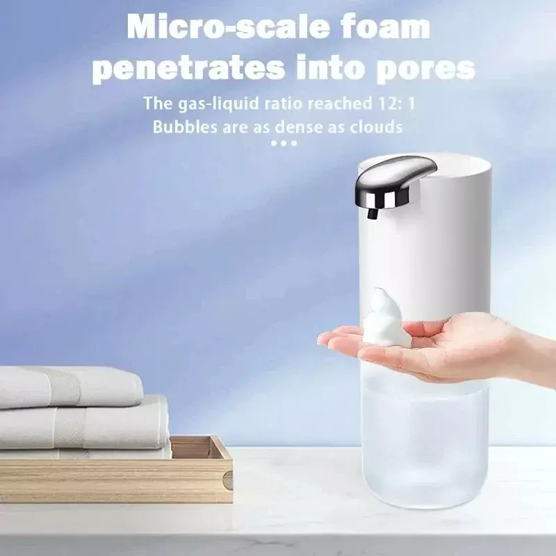2024 P12S Intelligent Automatic Induction Foam Soap Dispenser 400ml Washing Electric Hand Sanitizer Machine For Household