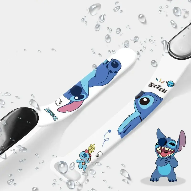 Disney Digitale Kinderhorloges Anime Figuren Stitch Led Lichtgevende Horloge Touch Waterdicht Elektronisch Sporthorloge Kids Verjaardagscadeau