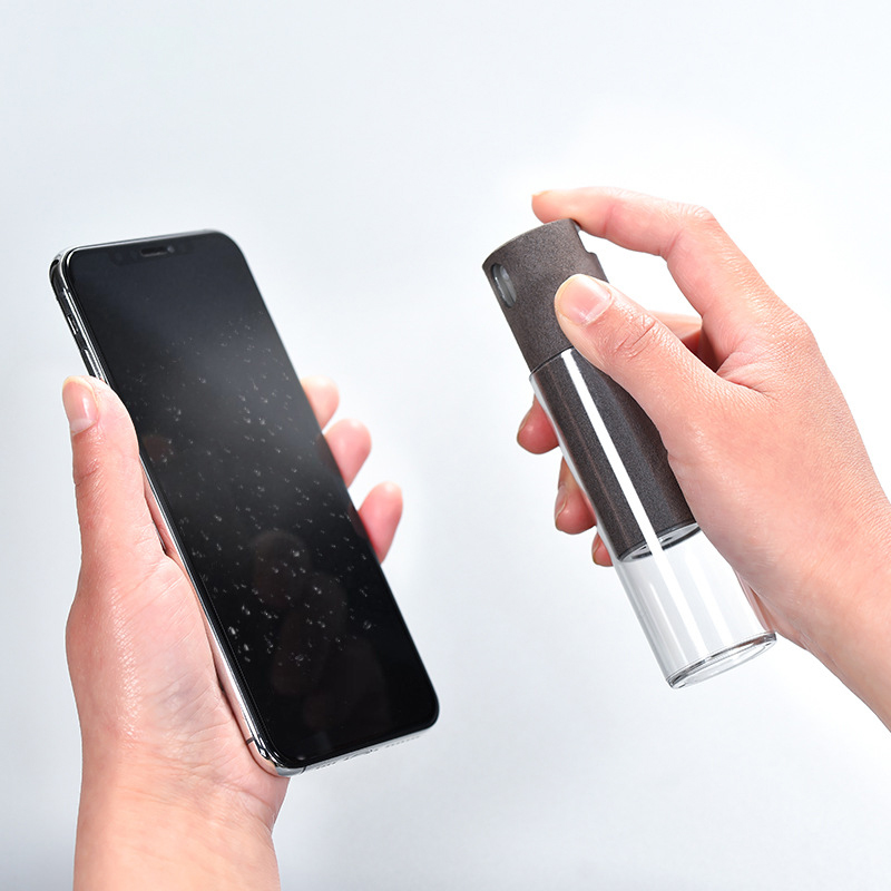 2-In-1สเปรย์ทำความสะอาดหน้าจอทำความสะอาดหน้าจอคอมพิวเตอร์กำจัดฝุ่นผ้าไมโครไฟเบอร์ทำความสะอาด Magic เครื่องมือสำหรับ IPhone ภาษาโปลิชคำ