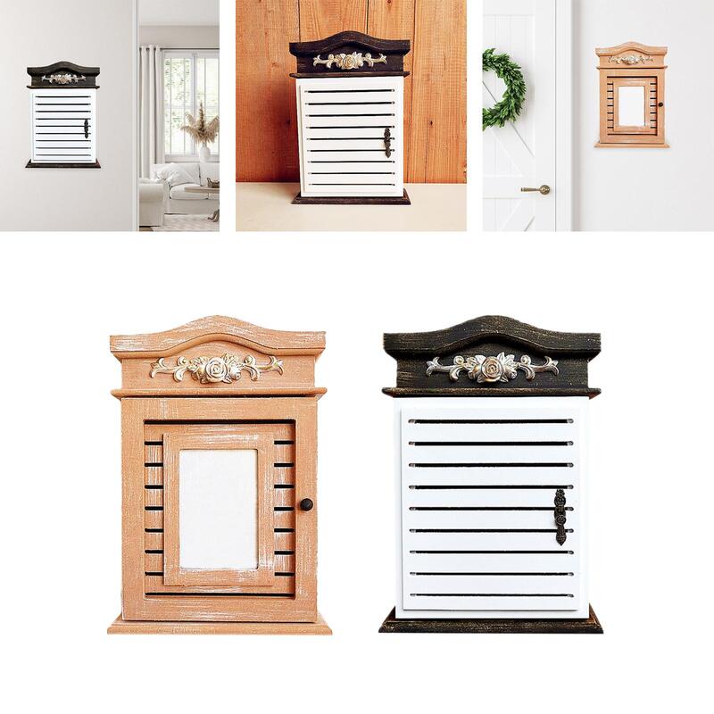 Key Storage Box Holder Vintage -Mounted Organizer Large Capacity Case Multi- Housewarming Gift, Entryway, Cabinet Decor, Hotel