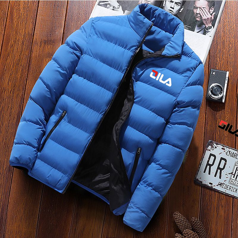 XS-5XL inverno nuova giacca di cotone da uomo in piedi collo leggero cappotto di cotone colorato caldo Top