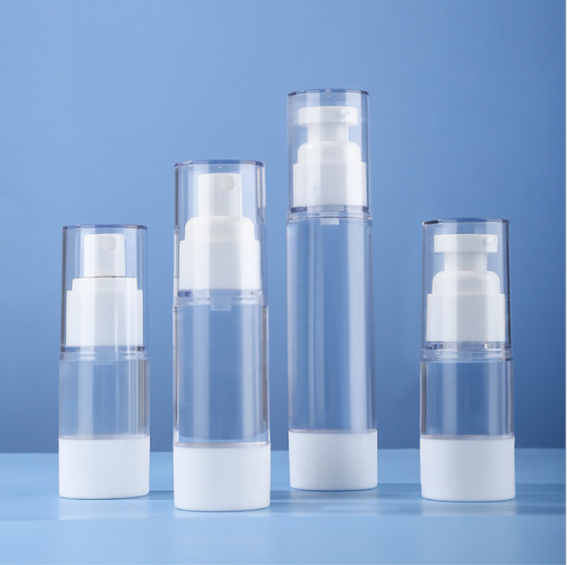 1 pz Portablere plastica Airless pompa per vuoto articoli da toeletta bottiglie da viaggio cosmetici per il trucco per crema Gel idratante bottiglia di lozione