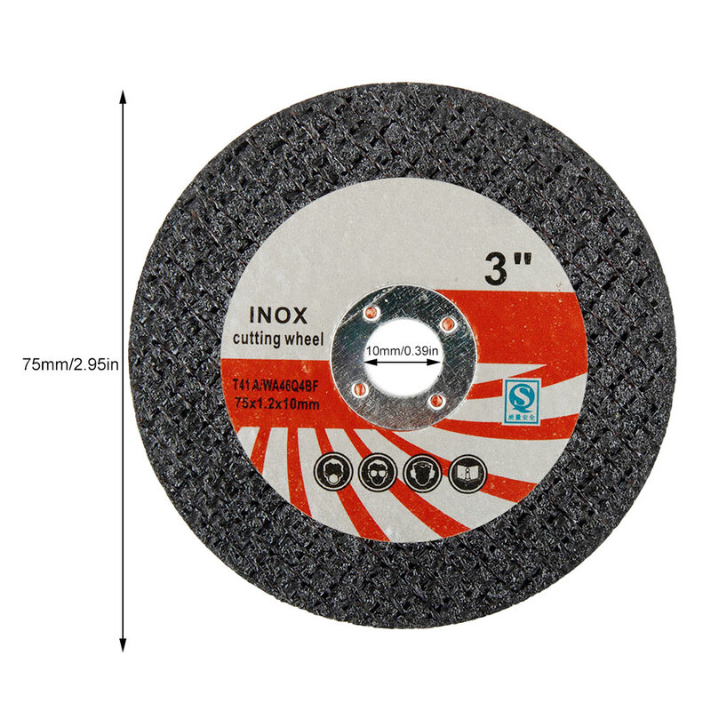 Полимерные режущие диски для пилы, 15 шт./набор, 75 мм, абразивный круг для угловой шлифовальной машины, шлифовальные круги, запчасти, электроинструменты