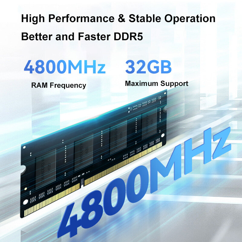 MOREFINE M9S Mini PC Intel N100 DDR5 portabel, PC Mini 2.5G Port Ethernet ganda komputer Gaming HDMI2 DP1.4 Minipc BT5.2