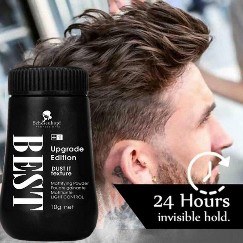 Polvo esponjoso para aumentar el volumen del cabello, polvo matificador que absorbe la grasa, lavado de flequillo, Spray gratis, polvo esponjoso para hombres y mujeres