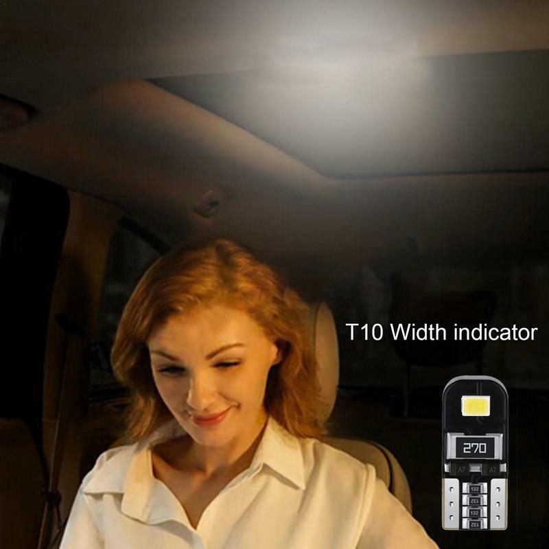 Lâmpadas de cunha LED para carro, luz largura, lâmpada de leitura, controle de corrente constante, grande resistência para cofre, T10