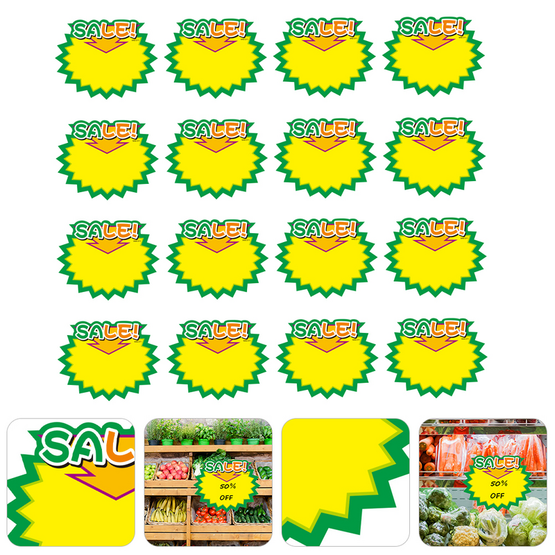 Label harga komoditas stiker iklan stiker ledakan Label harga untuk toko supernet