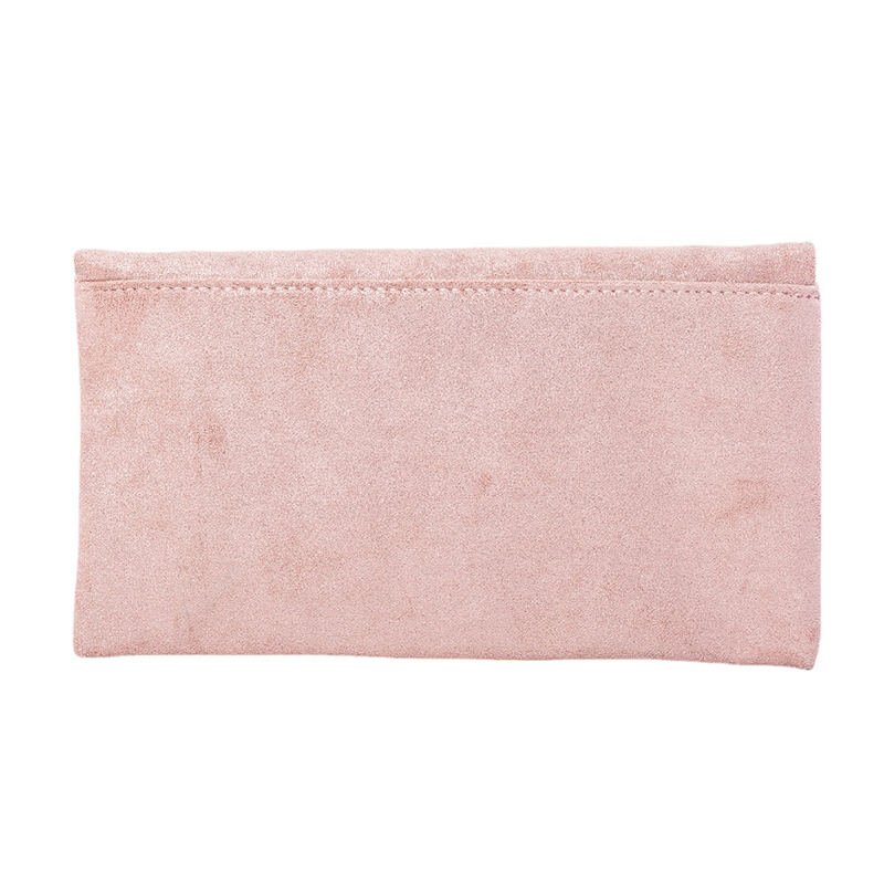 Bolsa de couro camurça rosa para mulheres, bolsas, rodas dentadas, bolsa de post, noite, simples, quadrada, bolsa de ombro, bolsa de mensagem, pacote de telefone