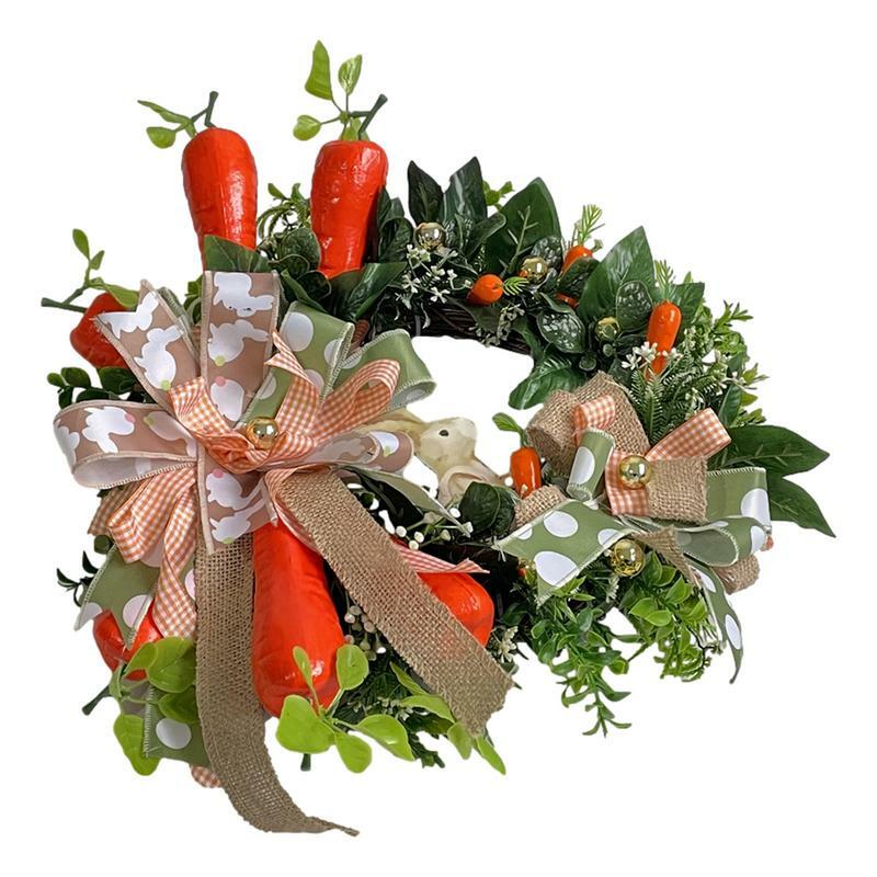 Easter Wreath Easter Floral Wreaths Easter Wreath Spring Easter with Eggs Easter Decoration Wreath for Indoor Outdoor Wall
