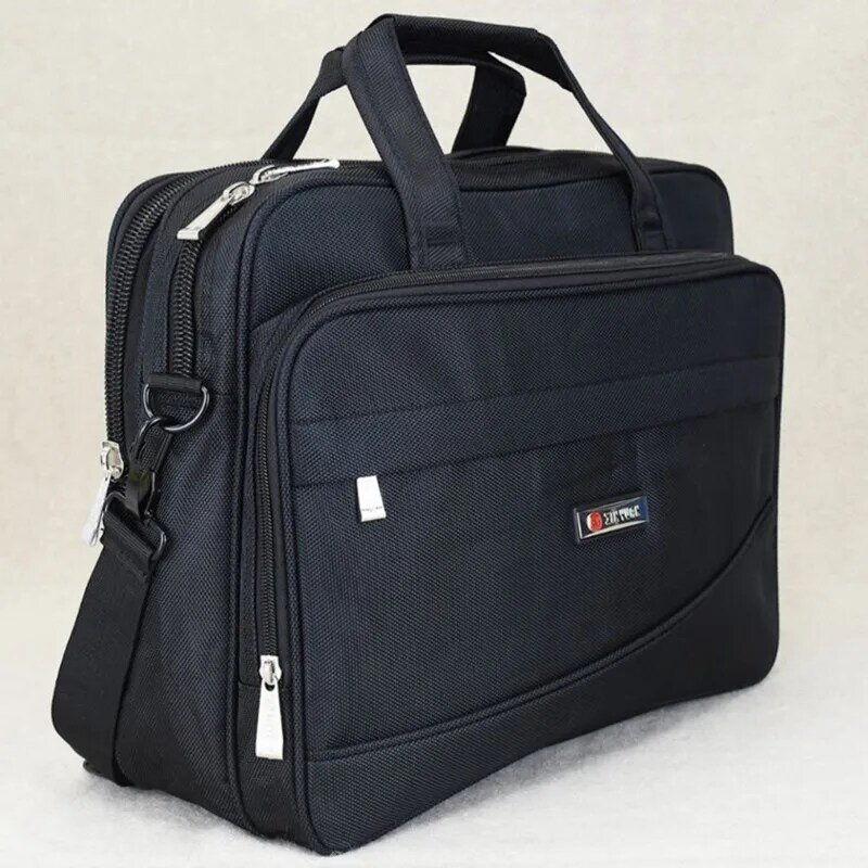 Mala Oxford de grande capacidade para homens, bolsa multifuncional, bolsa mensageiro de ombro, bolsa de laptop de 15,6"