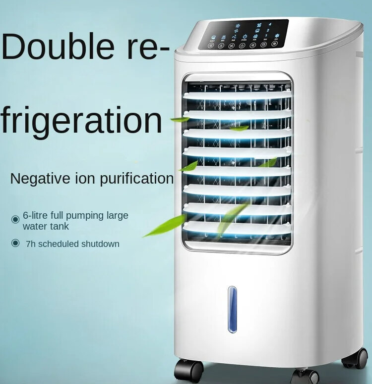 Condicionador De Ar Portátil, 220V, único Ventilador De Refrigeração De Água, Ventilador De Refrigeração De Água, Casa Dormitório Refrigeração Artefato