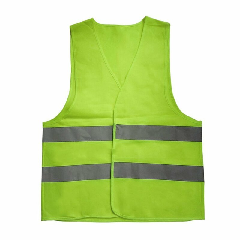Chaleco reflectante fluorescente para exteriores, ropa de seguridad para correr, ventilar seguro, alta visibilidad, amarillo, naranja, azul, verde