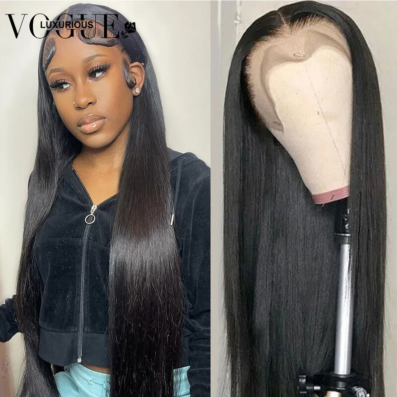 13X6 HD Transparent Lace Front Natural Colored Human Hair Wigs Straight Glueless Brazilian Remy On Sale Frontal Wig Pre Plucked