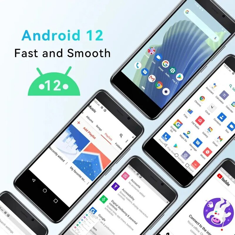 Cubot-J20 Smartphone Mini Screen, Android 12, 2GB, 3GB RAM, 16 GB, 32GB ROM, Dual SIM, Dual 4G Celulares, Bateria 2350mAh, GPS
