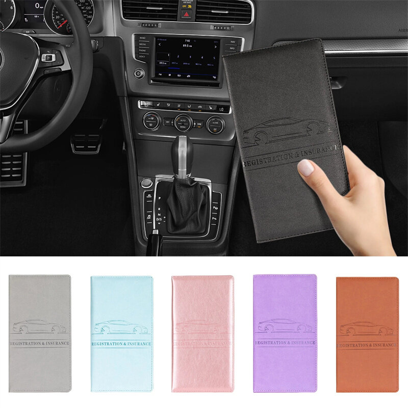 PU Leather Driver License Holder Protection Sleeve Card Bag for Car Driving Documents Business ID Passport Storage Card Bag