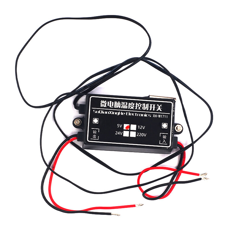 Interruptor de control de temperatura de XH-W1711, controlador de temperatura de alta precisión, tipo de comando ajustable, 5V, 12V, 24V