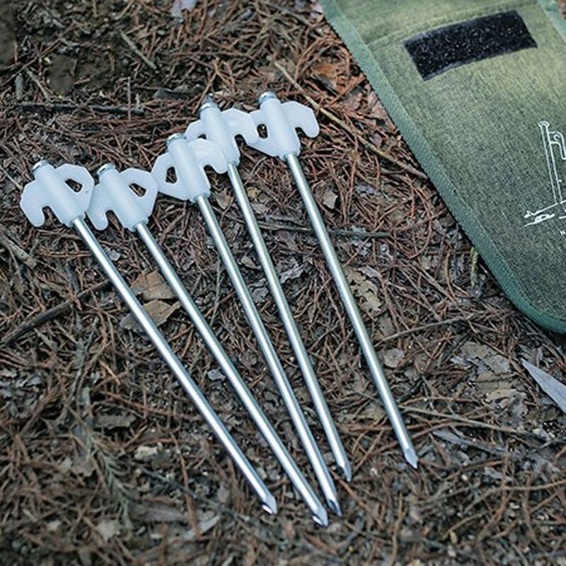 Tent Hook Stakes Pull Rope Fixed Outdoor Camping Tent Ground Pegs Fixed Pegs Luminous Tent Peg Ground Support Nails