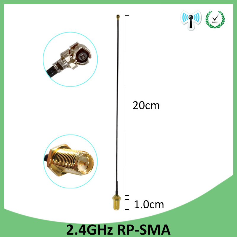 1 2pcs 2.4g antenna 5dbi sma male wlan wifi 2.4ghz antene IPX ipex 1 SMA female pigtail Extension Cable iot module antena