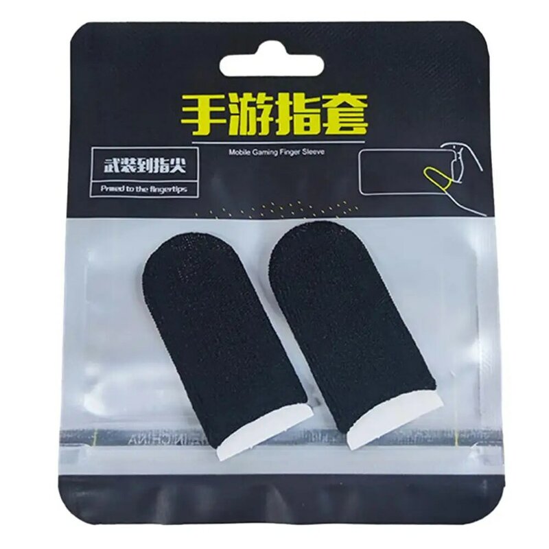 1 Paar Spel Vingerhoes Voor Slimme Touchscreen Vinger Gaming Duimcover Telefoon Touch Anti Slip Handschoenen