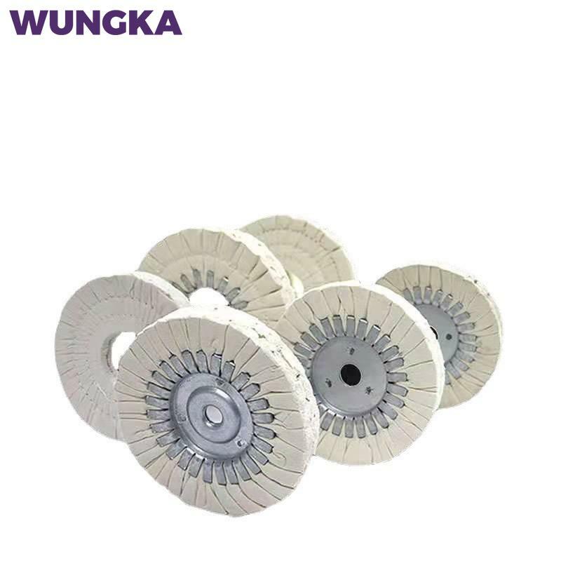 1pc 6 "algodão airway polir roda 150*22mm pano de viés aberto polimento buffs roda 150x14mm branco