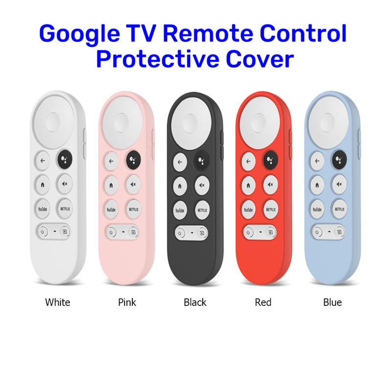 Capa protetora de controle remoto de silicone, anti-queda, antiderrapante, caixa remota de TV macia, adequada para Google Chromecast 2020