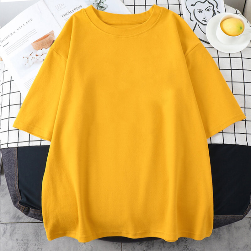 Nuova maglietta stampata alla moda Harajuku t-shirt comoda e traspirante estiva da donna 80% cotone Top da uomo e da donna alla moda