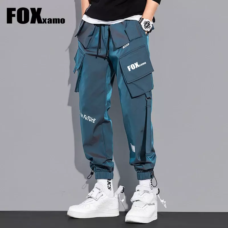 Foxxamo Spring Autumn Outdoor Fishing Pants Men Comfortable Multi-pocket Trousers Cycling Sport Hiking Camping Pants
