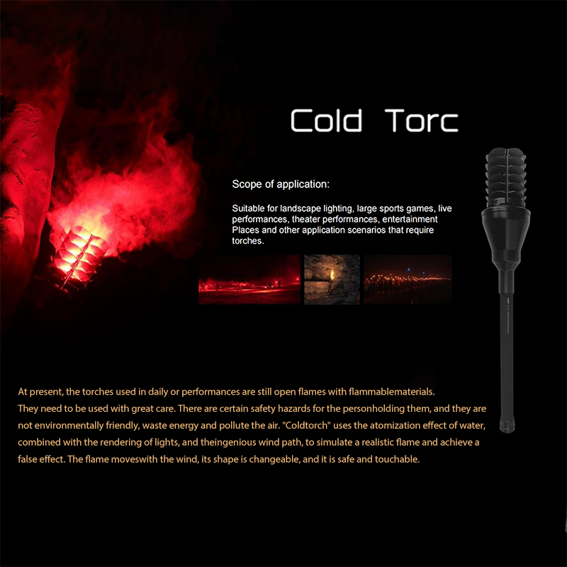 Handheld stage effect theater decoration lighting cold torch light