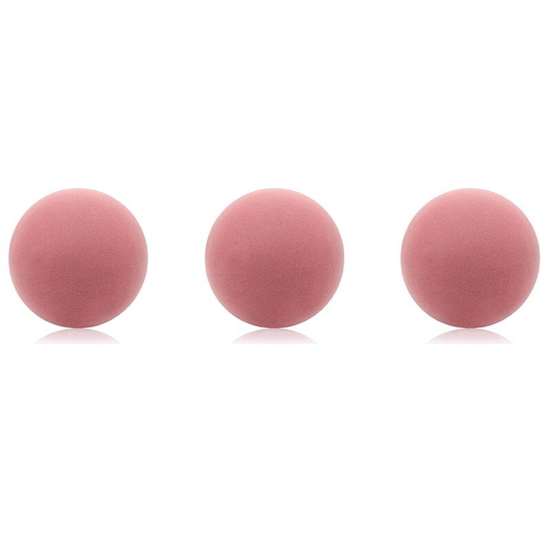 Bolas de esportes de espuma sem revestimento de alta densidade, leves e fáceis de apertar, bolas silenciosas para crianças, 7 ", 3pcs