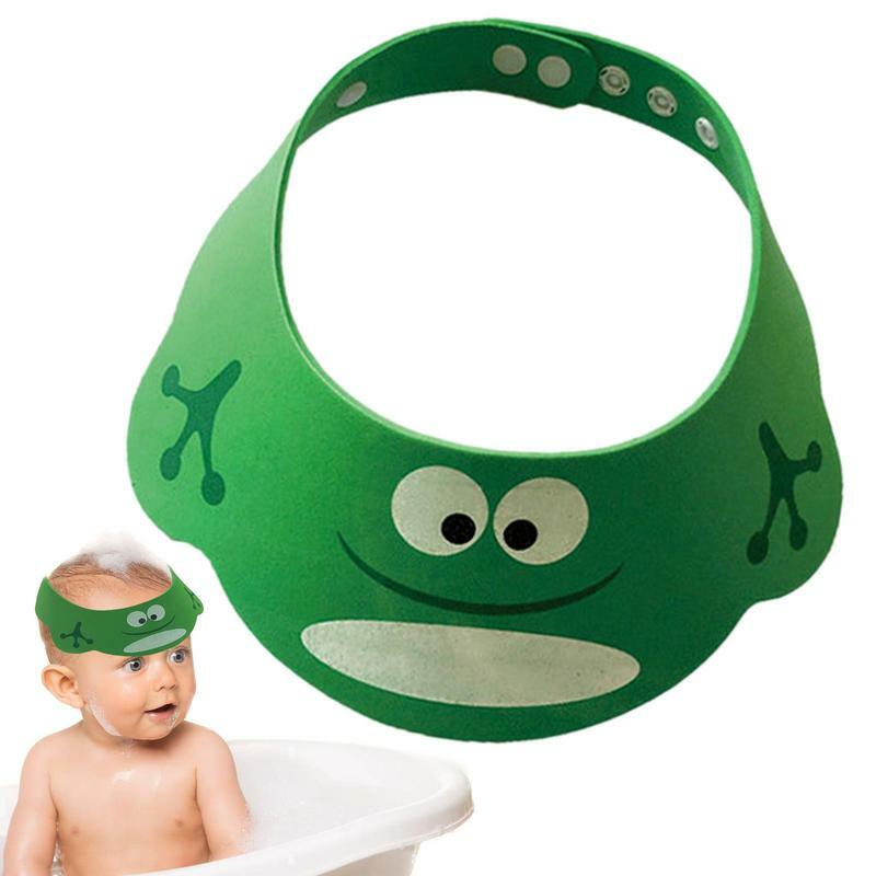 Topi mandi bayi, untuk mencuci rambut bayi pelindung rambut dapat disesuaikan topi pelindung mata keselamatan untuk balita anak-anak