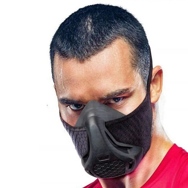Masker Olahraga Penghalang Oksigen Masker Latihan Berkuda Dataran Tinggi Lari Kebugaran Masker Ketinggian Tinggi untuk Lari Aerobik Baru