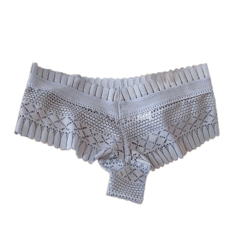 Women's Sexy Underwear Lace Knitted Panties Hollow Solid Charm Hot Women Underpants Ultra Thin Thong Sexy Lingerie For Women