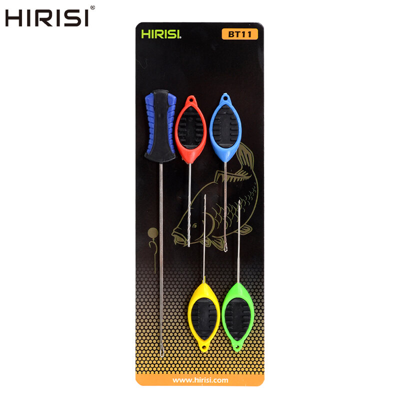 Hirisi-Carp Fishing Bait Needle Set, Fecho Agulha, Pop Up Boilies, emenda Pins, Carpa Fazendo Ferramentas, Acessórios De Pesca, BT11