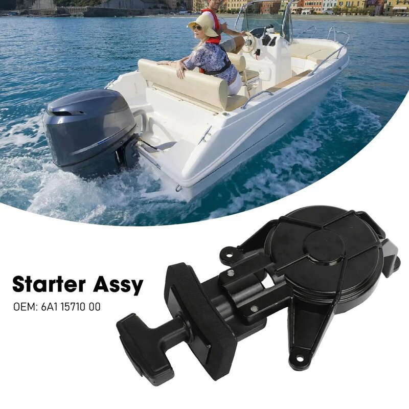 Untuk 2HP 2 Stroke Outboard Boat Motor Starter Assy 6A1 15710 00 rakitan tahan lama