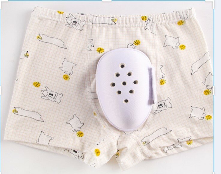 Reduzir a Sensibilidade após Circuncisão Novo Homem Criança Roupa Interior Respirável para Prepúcio com Pênis Proteger Shell Cap Bag Underpant