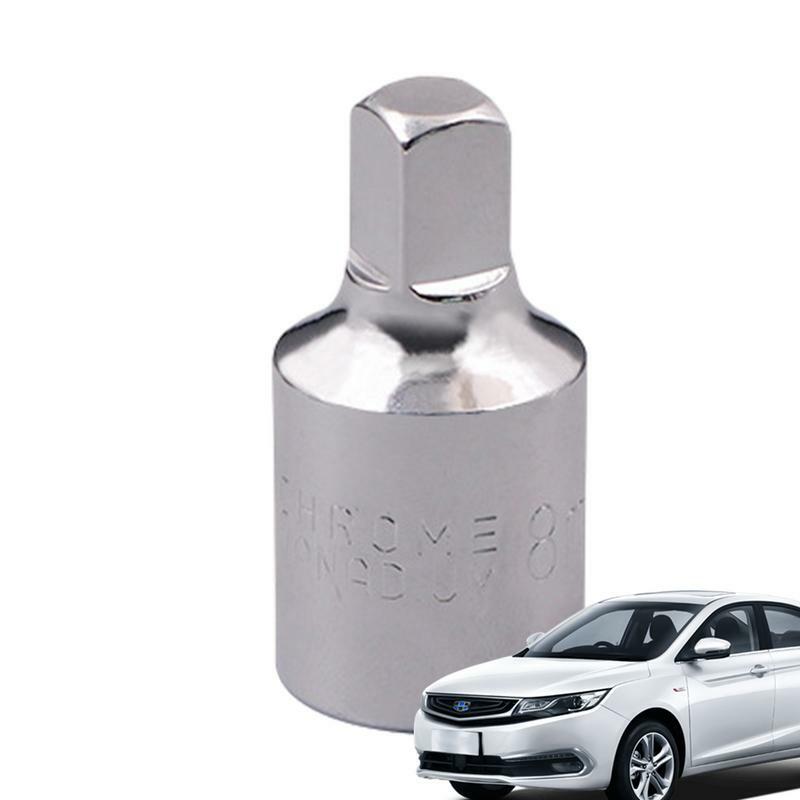 Drive Oil Drain Plug 1/2Inch Tamper-Proof Square Mouth Drive Bit Socket Tool Chrome Vanadium Steel Quick Release Oil Plug Wrench