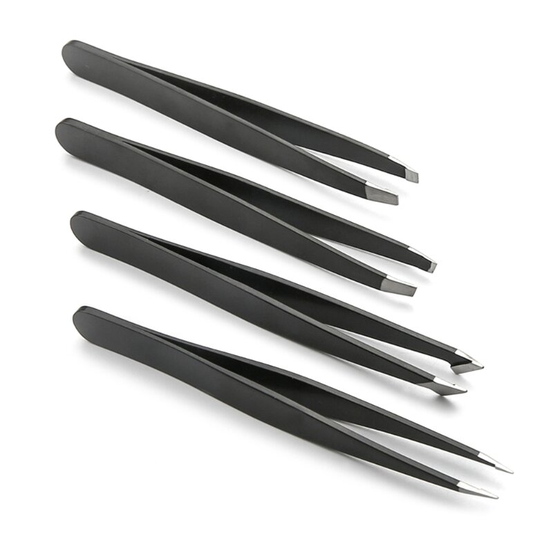 Set di pinzette per sopracciglia di precisione Kit di forbici per pinzette per la depilazione incarnita