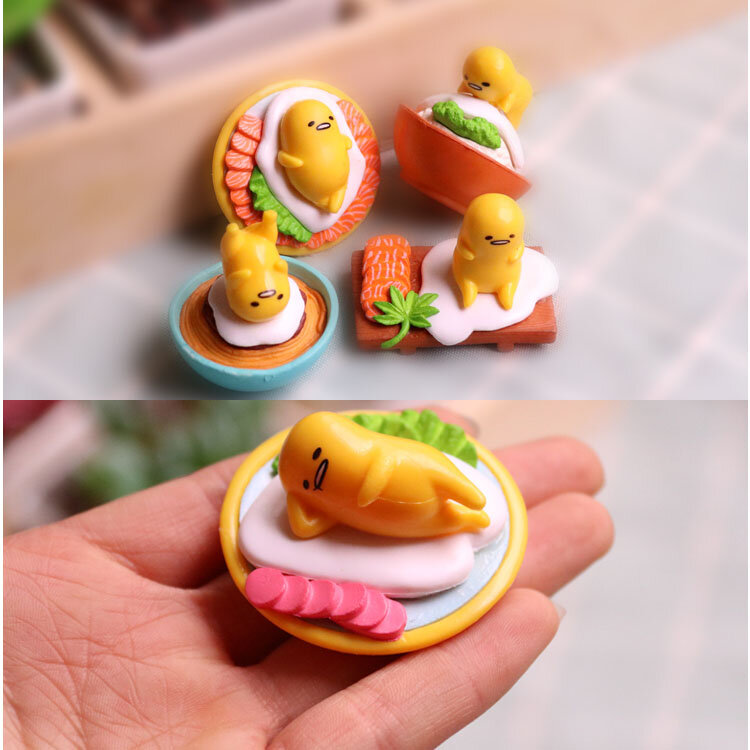 Japan Anime Gudetamas Yolk Lazy Eggs Toy Cute Kawai Doll Blind Box Kids Gifts Table Decoration Gashapon Figures