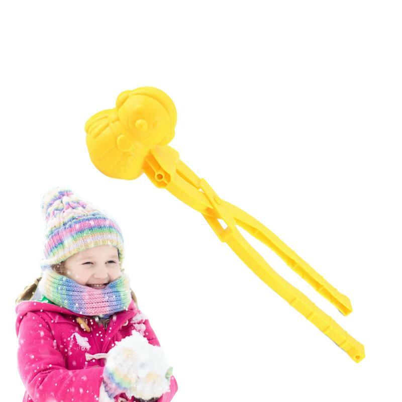 Приспособление для изготовления снежных шаров, зажим для снежного шара, спортивные игрушки, игра, 3D мультяшная форма, форма для снежного шара, зимний Снежный мяч, приспособление для борьбы, формы для снега для детей