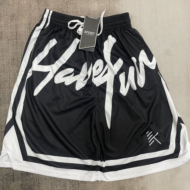 Новые американские мешковатые шорты с надписью Y2K, модные повседневные баскетбольные брюки, дышащие быстросохнущие спортивные брюки для мужчин и женщин