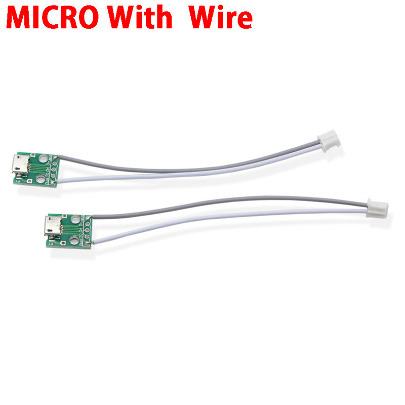 TYPE-C MICRO USB To DIP Adapter Female Connector B Type PCB Converter Breadboard USB-01 Switch Board SMT Mother Seat With Wire