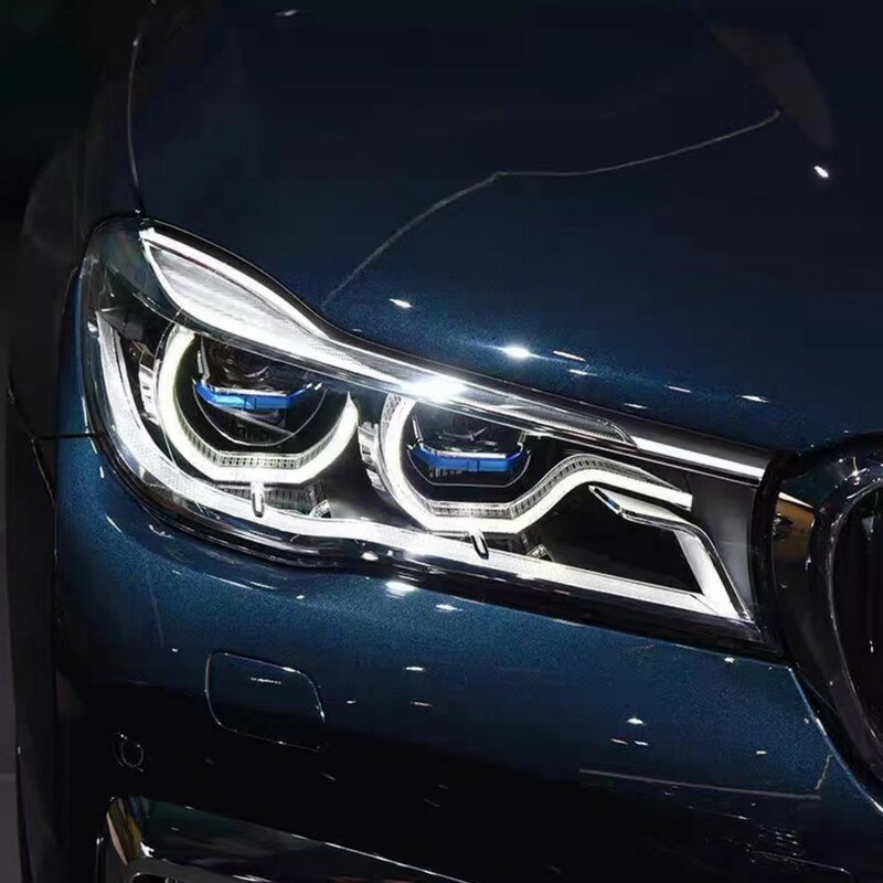 Tubo de luz DRL para faros delanteros, barra de luz acrílica, tira de luz DRL, versión alta para BMW serie 7, G11, G12, 2016, 2017, 2018, nuevo