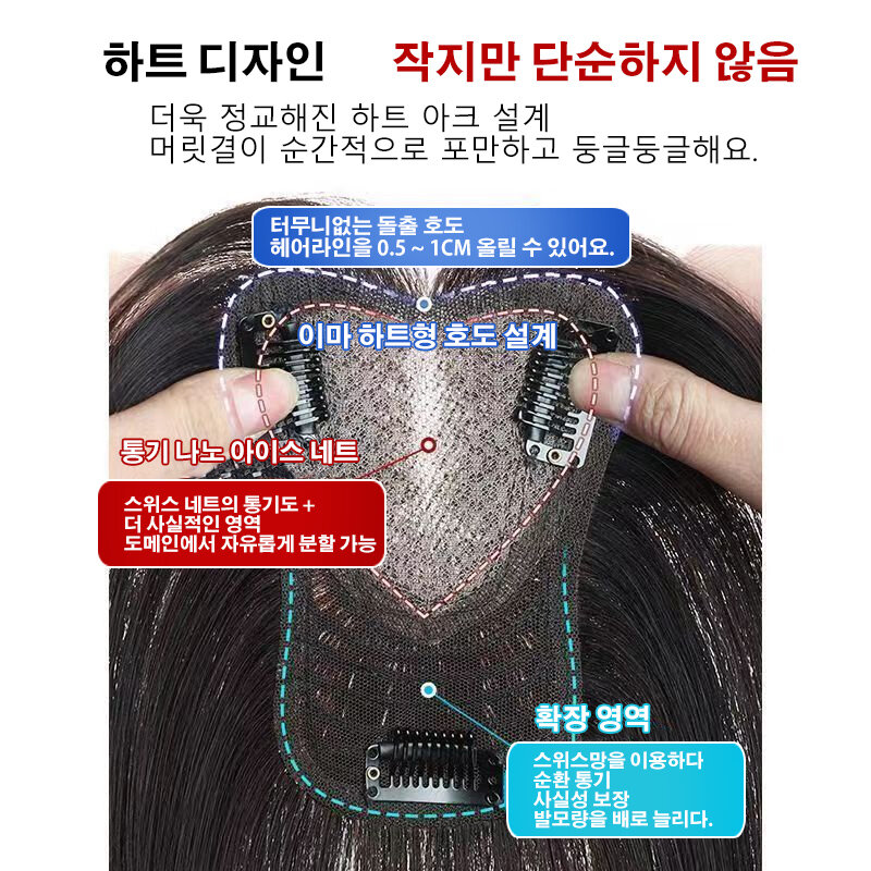Borboleta respirável Swiss Lace Base de cabelo humano Toppers para mulheres, Hairpiece reto natural, Remy, verão, 3 clipes, 10"