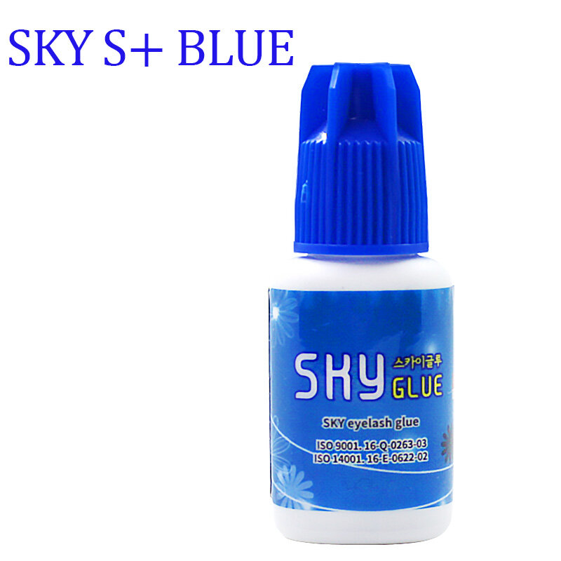 1 bottiglia SKY Glue per extension ciglia 5ml Original Sky S + Black Red Blue Cap colla per ciglia finte Sky TD fornitore di colla trasparente