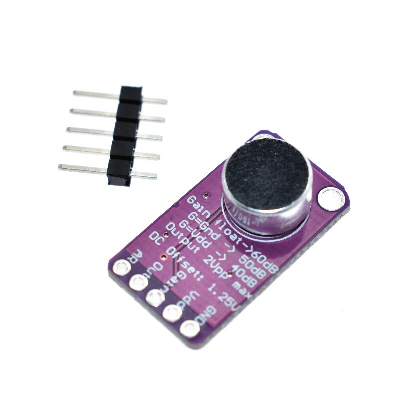 Módulo de placa amplificadora AGC para micrófono MAX9814, Control de ganancia automática para Arduino, relación de ataque y liberación programable, bajo THD